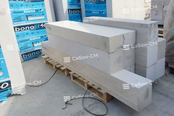 Газосиликатные блоки Бонолит Дмитров D400 625х200х375 стеновые