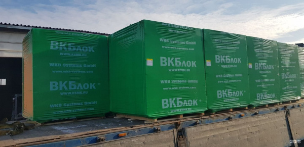Газобетонные блоки ВКБлок D500 625х300х250 стеновые